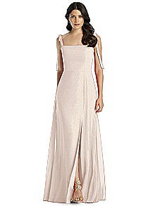 Dessy Shimmer Bridesmaid Dress 3042LS
