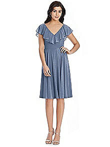 After Six Shimmer Bridesmaid Dress 6796LS
