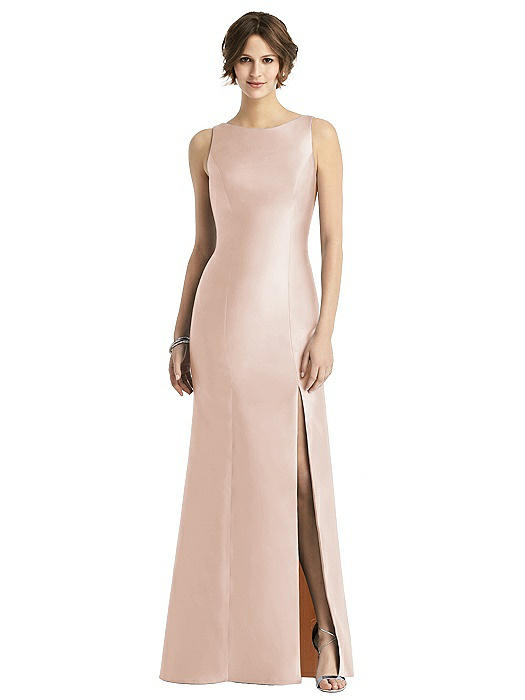 Alfred sung sleeveless sateen gown hotsell