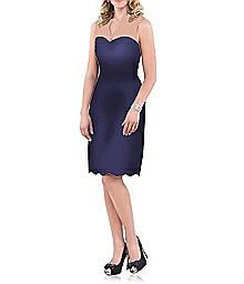 Sleeveless V-Neck Lace Cocktail Dress - Dessy 2912