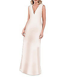 Deep V-Neck A-Line Lace Gown - Lela Rose LR241