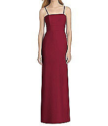 Full Length Crepe Dress With Back Bow - Lela Rose LR247