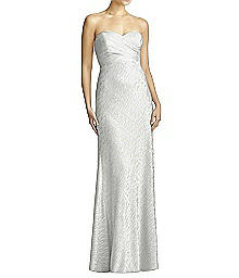 Sweetheart Neckline Metallic Full Length Dress - Jenny Yoo JY526