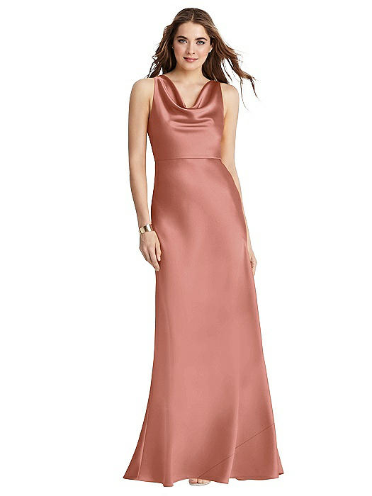 adrianna papell love of luxe maxi dress in blush