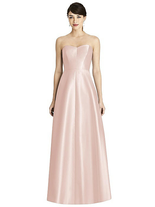 alfred sung royal strapless twill dress