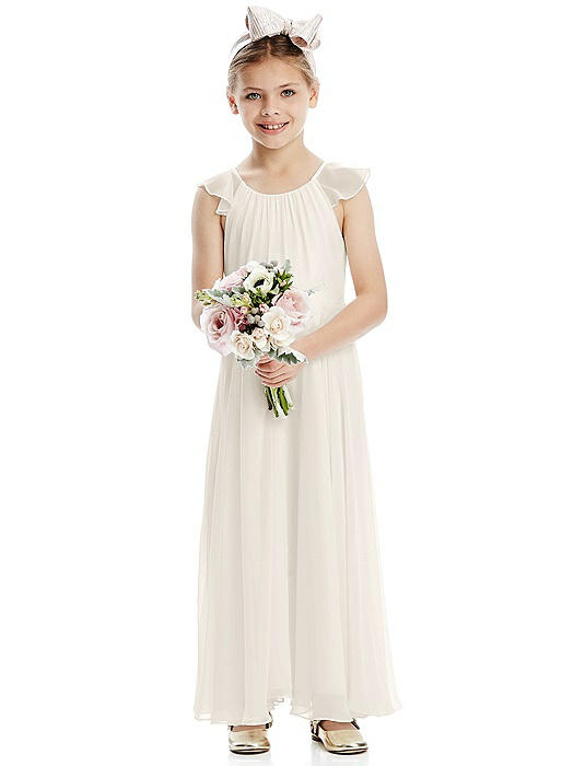 white ivory flower girl dresses
