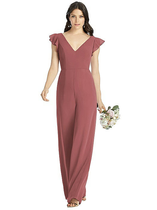 low v jumpsuit