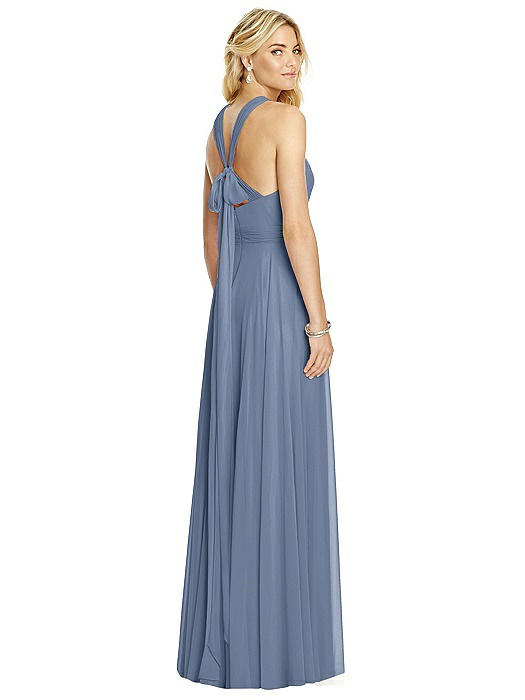 open back halter maxi dress