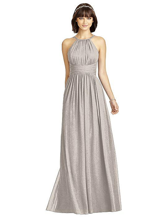 shimmer bridesmaid dress