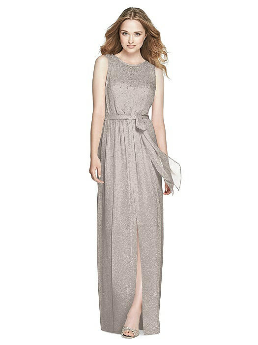 shimmer bridesmaid dress