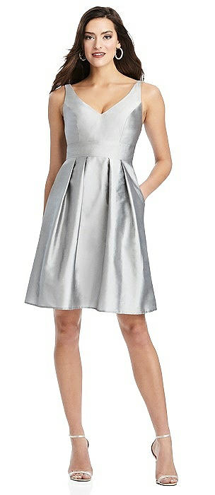 cocktail length bridesmaid dresses