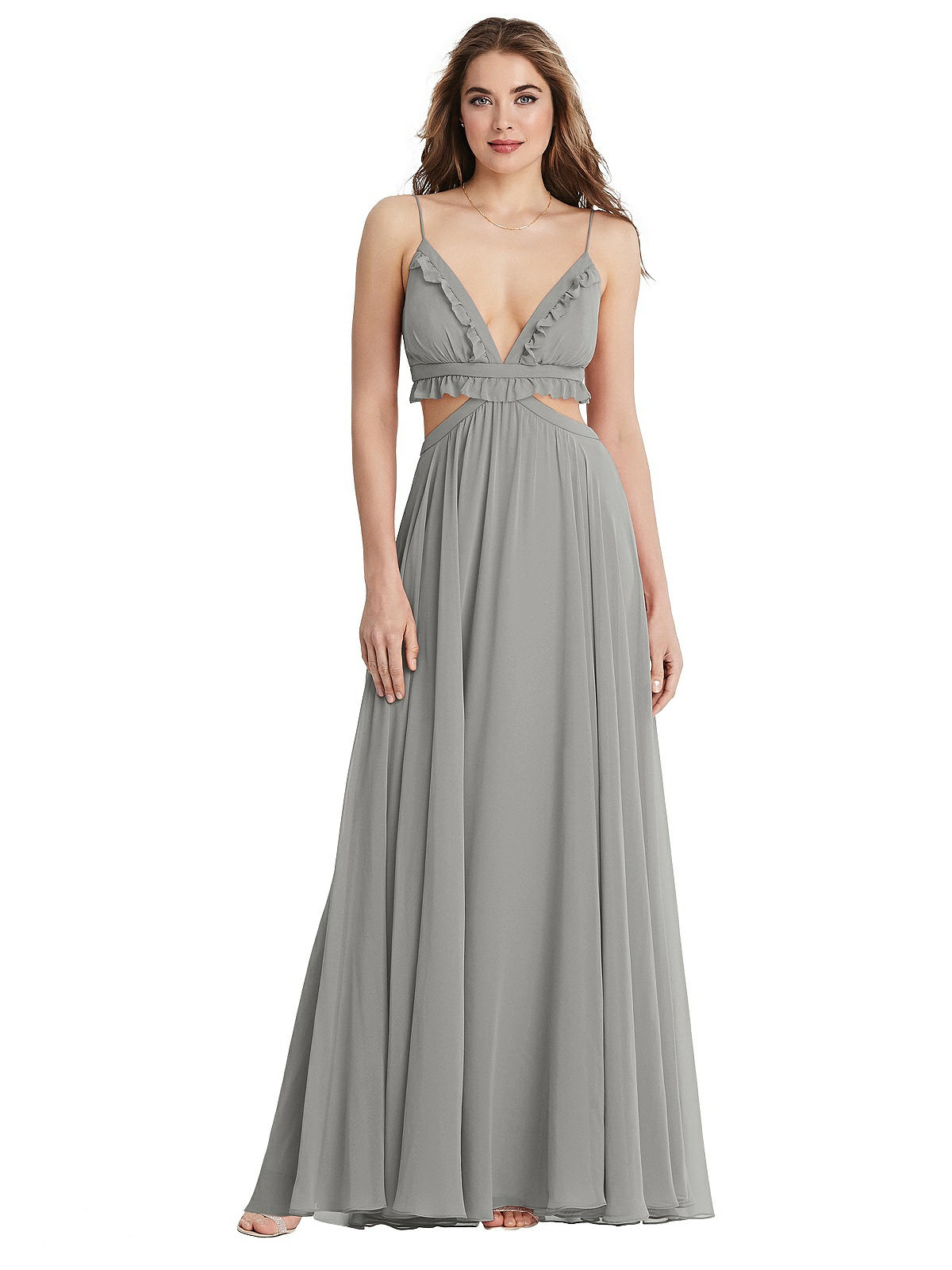 gray maxi dress