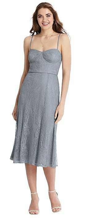 grey midi bridesmaid dresses
