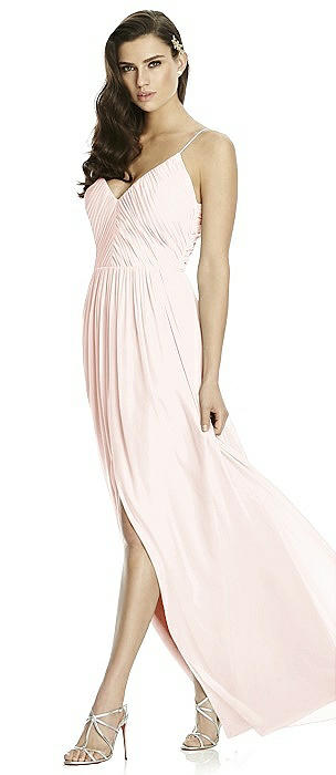 blush dresses bridesmaid