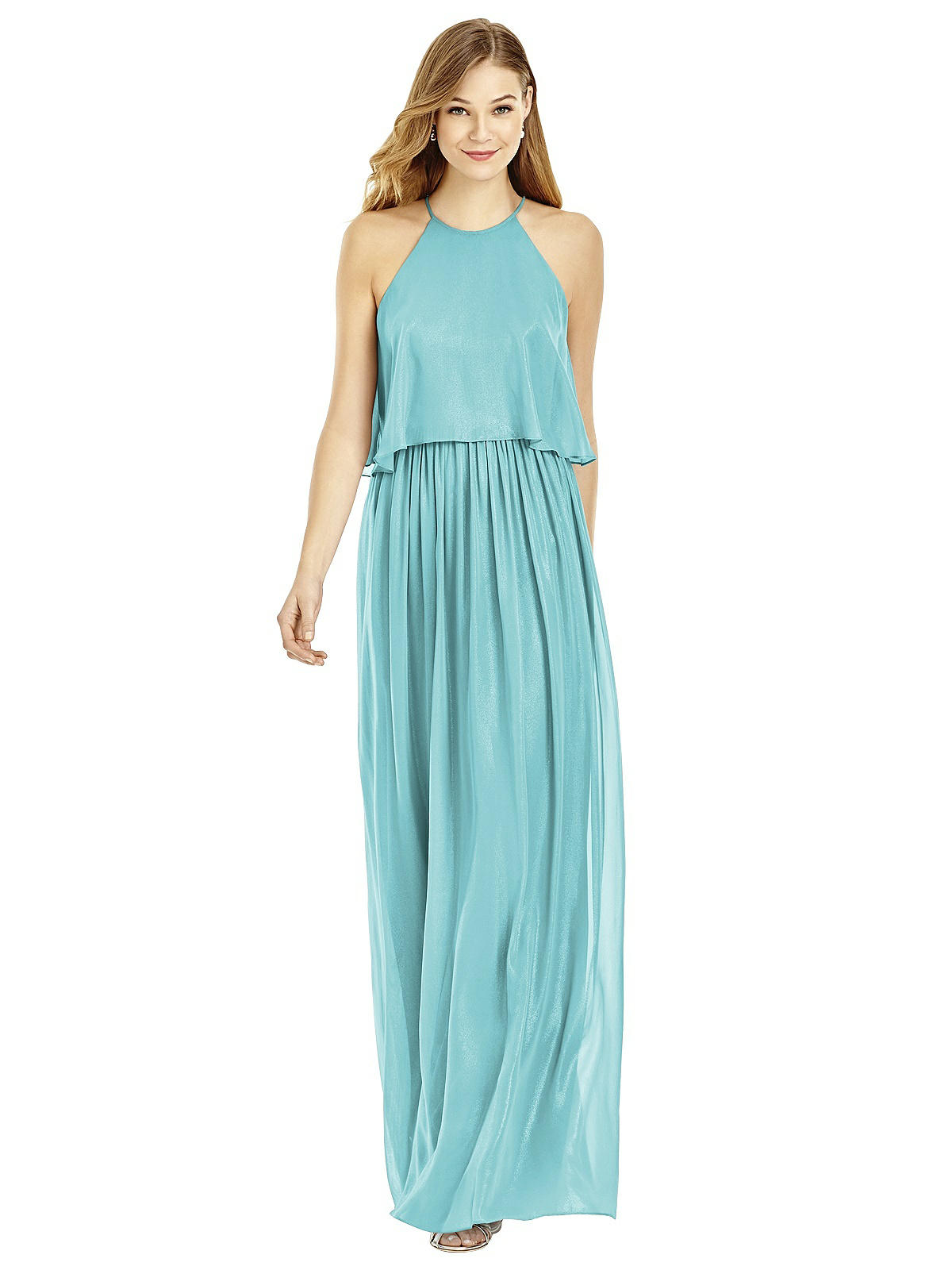 spa blue bridesmaid dresses