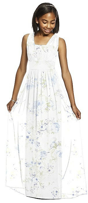 floral print junior bridesmaid dresses