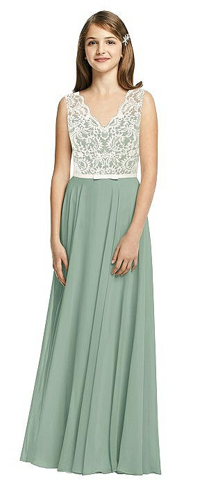 hunter green junior bridesmaid dress