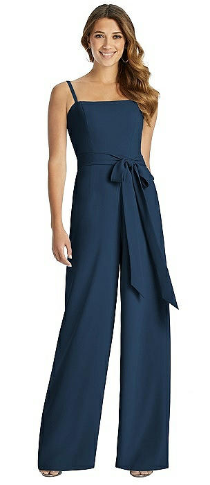 blue bridesmaid jumpsuit