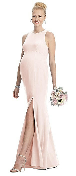 blush pink maternity bridesmaid dresses