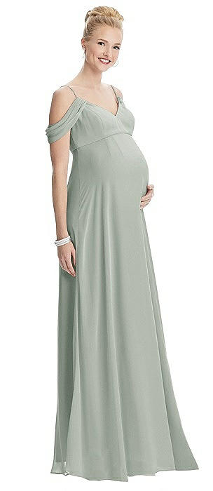 emerald green maternity bridesmaid dress