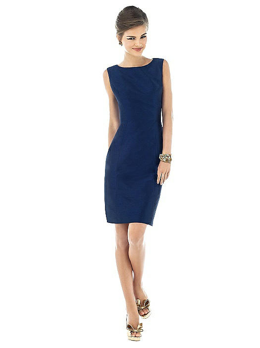 alfred sung navy dress