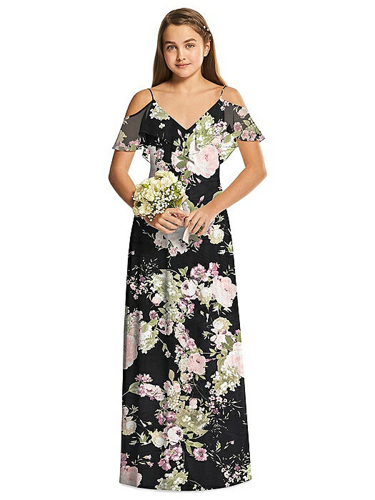 floral junior bridesmaid dresses