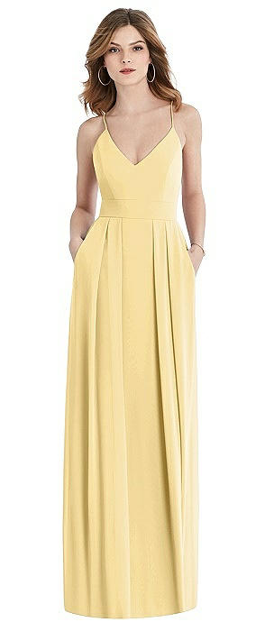 pale yellow bridesmaid dresses