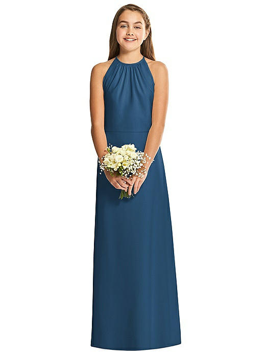 navy blue junior bridesmaid dress