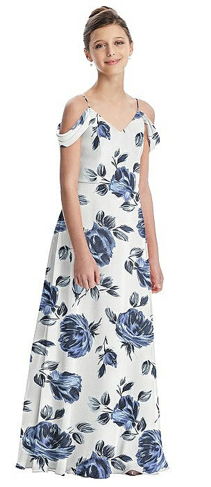 floral junior bridesmaid dresses