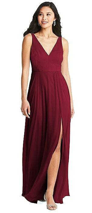 burgundy dresses bridesmaid
