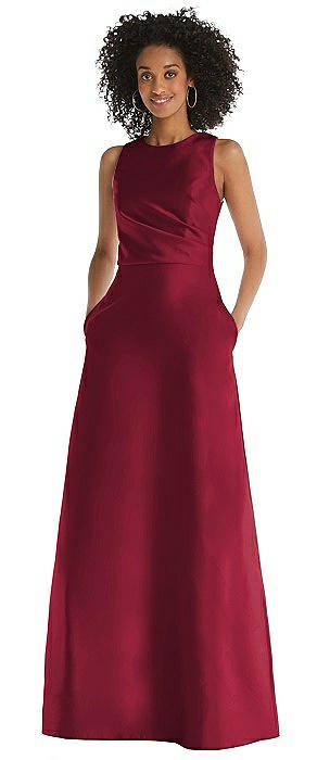 bridesmaid dresses red and white