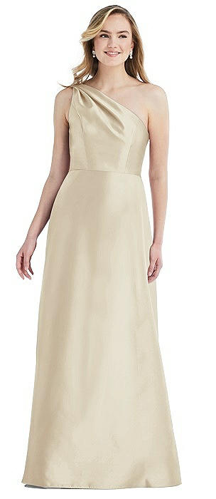 champagne dress satin