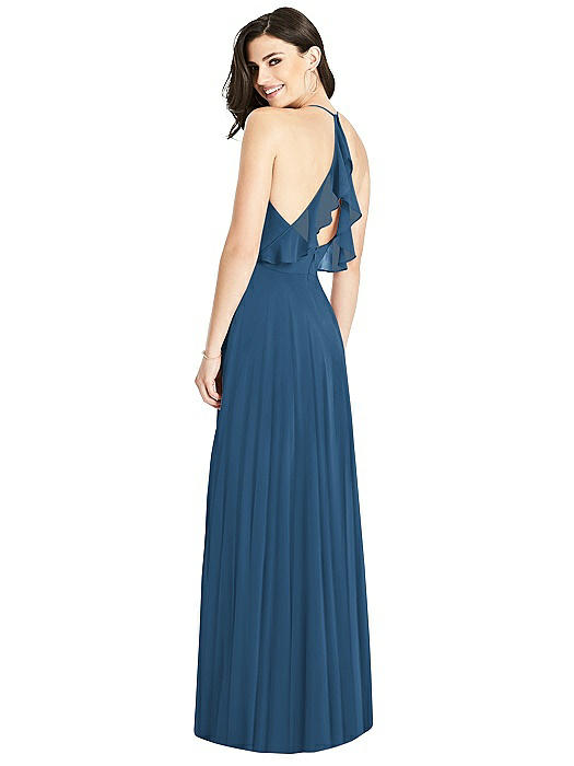 ruffled strap dress