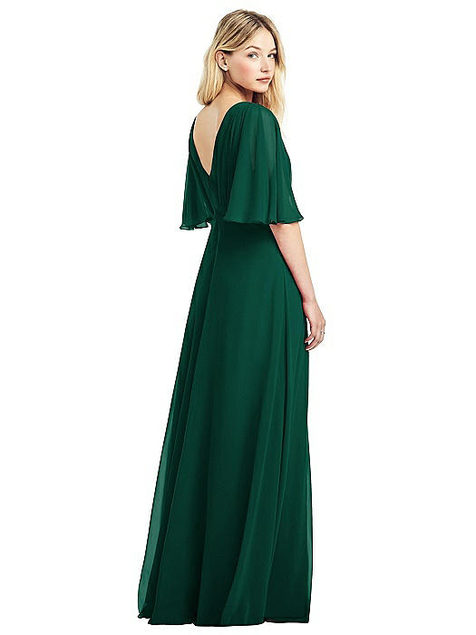 chiffon flutter sleeve