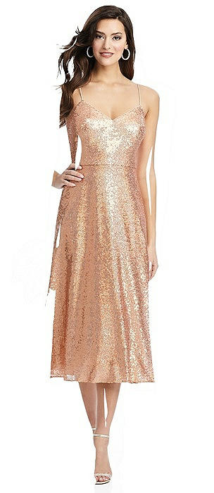 copper bridesmaids dress