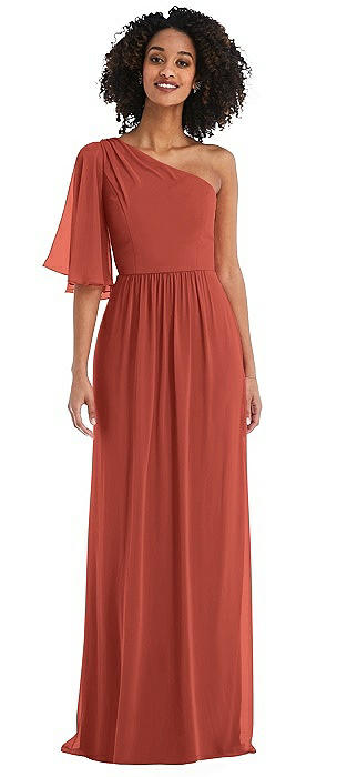 bridesmaids dresses orange