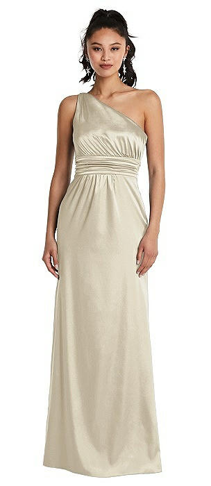 champagne dress satin