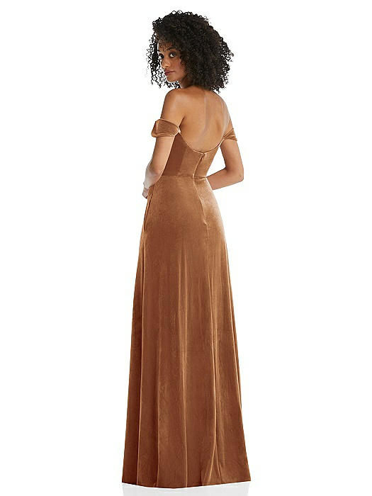 off shoulder six pieces gown
