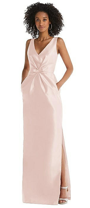 blush pencil dress