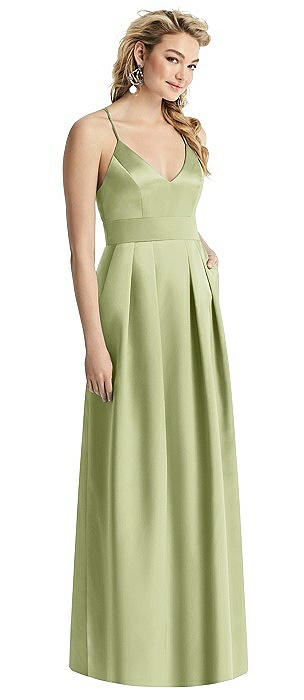 Mint Matte Satin Bridesmaid Dresses 