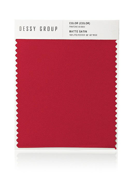 Red Matte Satin Fabric & Swatches | The Dessy Group