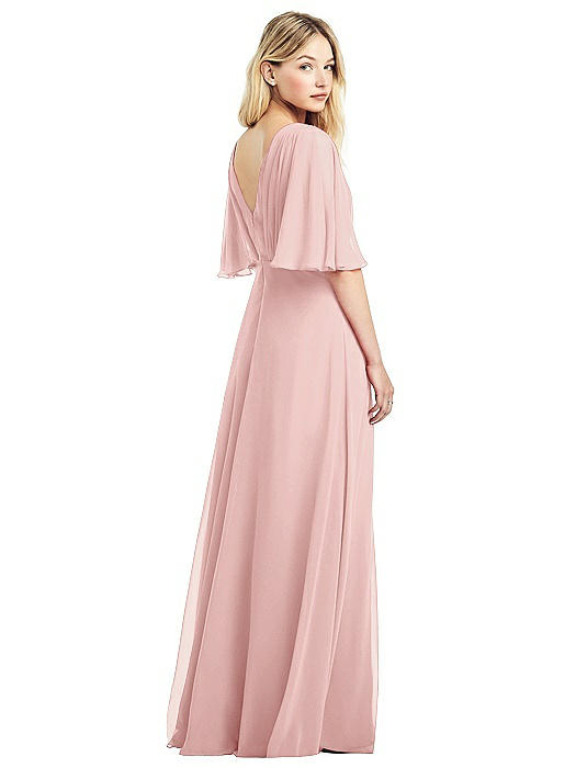 chiffon flutter sleeve