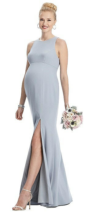 dusty rose maternity dress