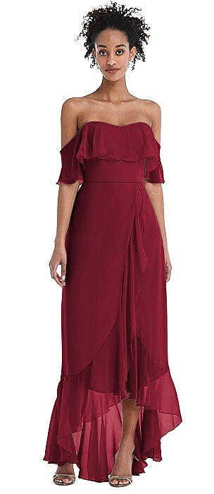 burgundy sweetheart dress