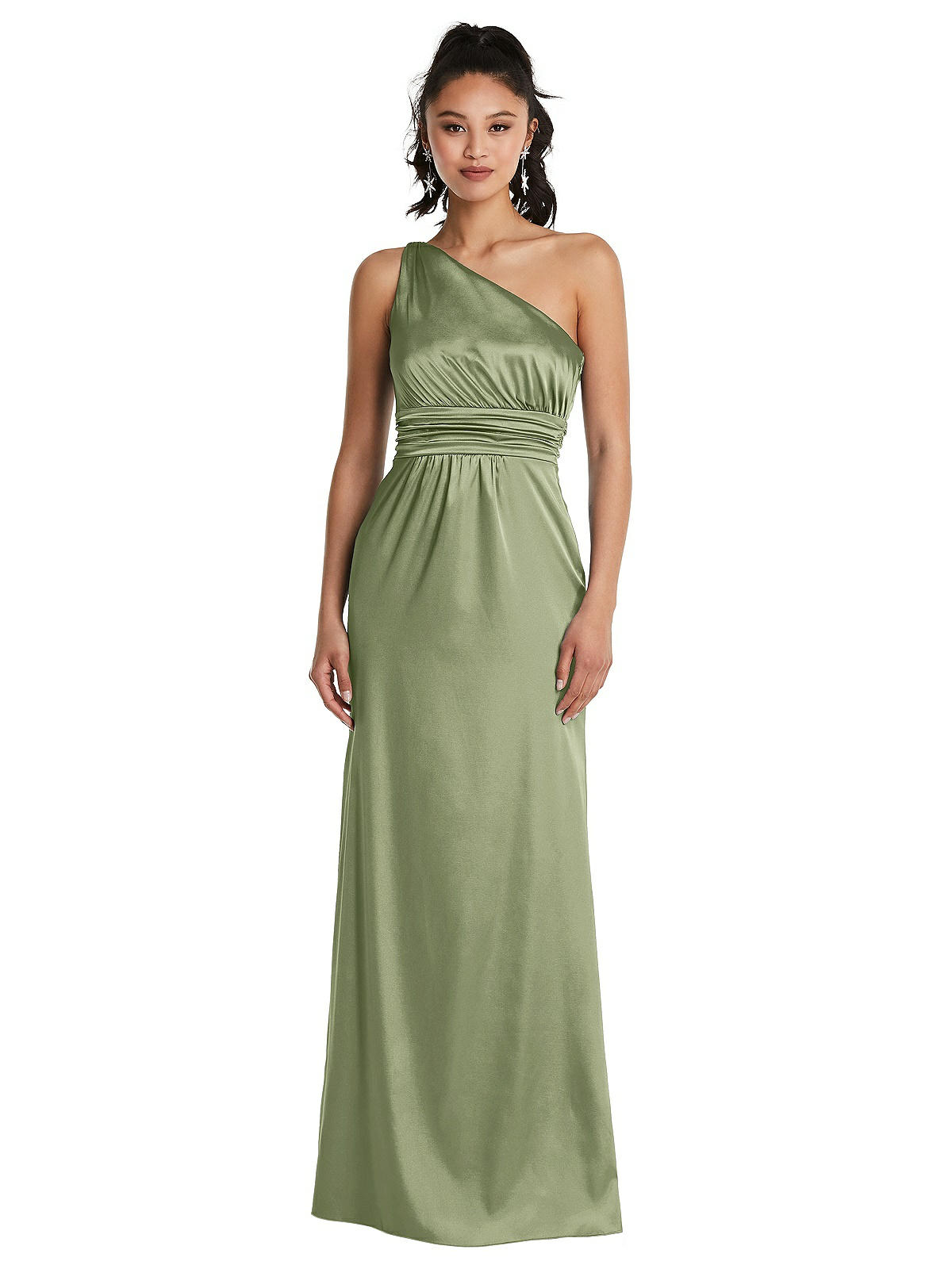dessy one shoulder