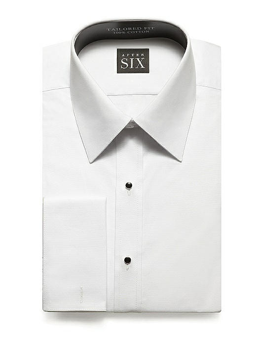 Plain Front Tuxedo Shirt - The Will by After Six
