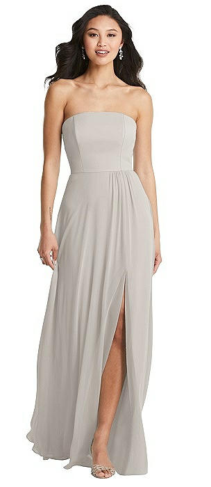 oyster bridesmaid dress