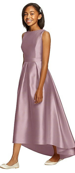 dusty rose junior dress