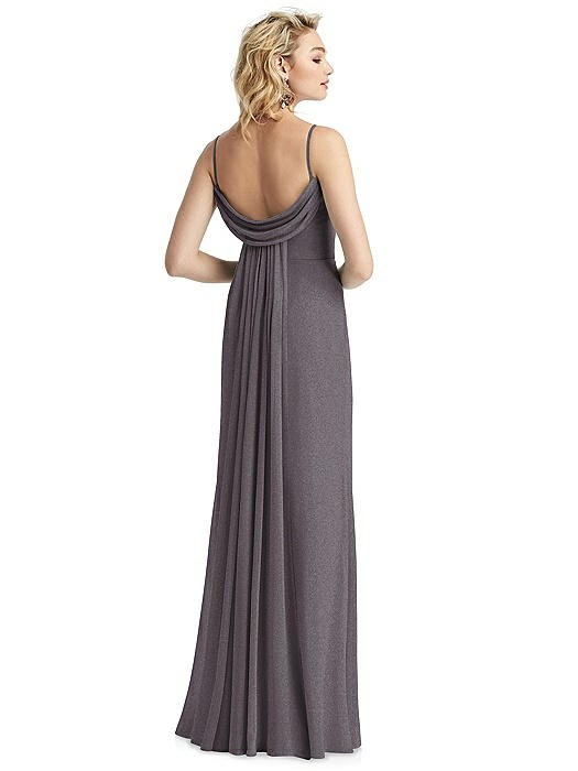 cowl back bridesmaid dress