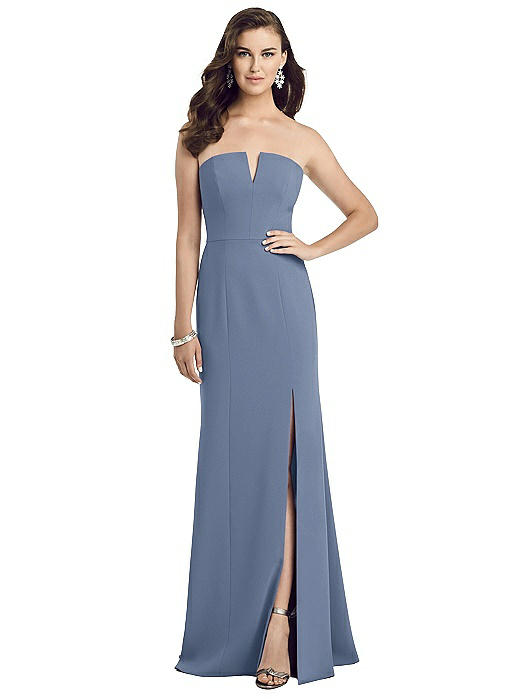 crepe fabric bridesmaid dress